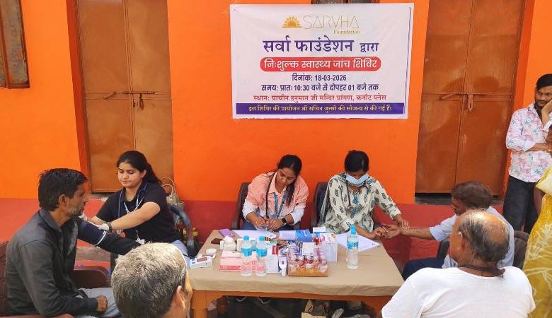 Health Check-up camp @ Hanuman Mandir, CP