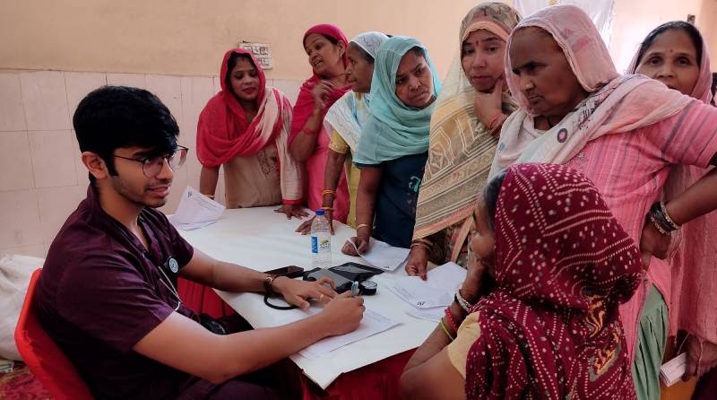 Health Check-up Camp at Wazirabad Village